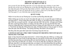 Nghị quyết 08/2008/NQ-HĐND nhiệm vụ kinh tế - xã hội 6 tháng cuối năm 2008 quận 12