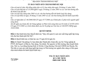 Quyết định 44/2008/QĐ-UBND Quy chế quản lý cụm sản xuất làng nghề tập trung trên địa bàn thành phố Hà Nội