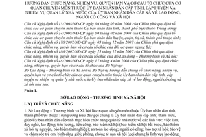 Thông tư liên tịch 10/2008/TTLT-BLĐTBXH-BNV hướng dẫn chức năng, nhiệm vụ, quyền hạn và cơ cấu tổ chức của Cơ quan chuyên môn thuộc UBND