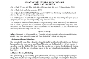 Nghị quyết 10b/2008/NQ-HĐND chính sách hỗ trợ đào tạo bồi dưỡng cán bộ công