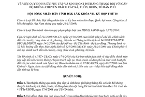 Nghị quyết 08/2008/NQ-HĐND phụ cấp sinh hoạt phí hàng tháng cán bộ không chuyên trách Đắk Lắk