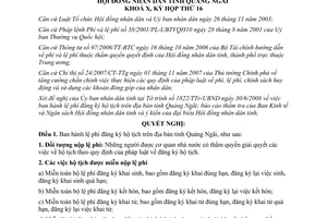 Nghị quyết 44/2008/NQ-HĐND lệ phí đăng ký hộ tịch