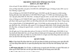 Nghị quyết 39/2008/NQ-HĐND phí thẩm định báo cáo kết quả thăm dò trữ lượng nước