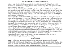 Quyết định 44/2008/QĐ-UBND bổ sung bảng giá tối thiểu dùng làm căn cứ tính lệ