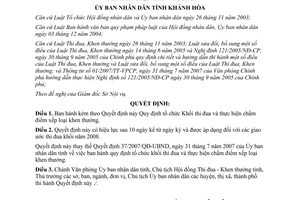 Quyết định 42/2008/QĐ-UBND Quy định tổ chức Khối thi đua thực hiện chấm điểm