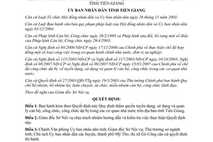 Quyết định 26/2008/QĐ-UBND Quy định thẩm quyền tuyển sử dụng quản lý cán bộ