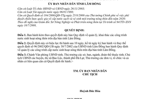 Quyết định 28/2008/QĐ-UBND quản lý, khai thác các công trình nước sinh hoạt