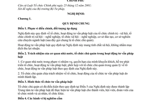 Nghị định 77/2008/NĐ-CP tư vấn pháp luật