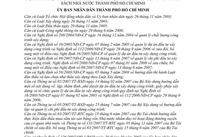 Quyết định 61/2008/QĐ-UBND quy định quản lý dự án, hạng mục, hoạt động ứng dụng và phát triển công nghệ thông tin sử dụng vốn ngân sách nhà nước TPHCM