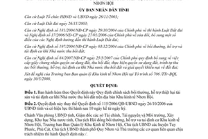 Quyết định 25/2008/QĐ-UBND Quy định chính sách bồi thường hỗ trợ thiệt hại