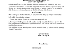 Nghị quyết 99/2008/NQ-HĐND chính sách thu hút sử dụng trí thức