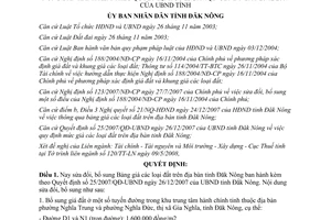 Quyết định 23/2008/QĐ-UBND sửa đổi Bảng giá đất trên địa bàn tỉnh Đăk Nông