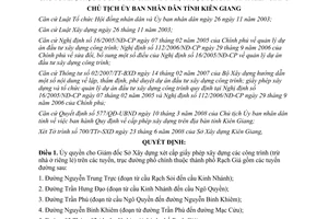 Quyết định 1714/QĐ-UBND năm 2008 quy định thẩm quyền cấp giấy phép xây dựng công