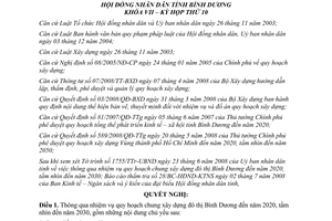 Nghị quyết 04/2008/NQ-HĐND7 quy hoạch xây dựng đô thị Bình Dương đến 2020