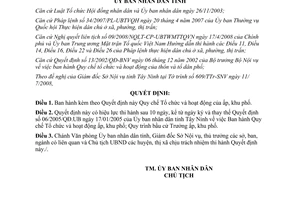 Quyết định 57/2008/QĐ-UBND Quy chế tổ chức hoạt động ấp khu phố Tây Ninh