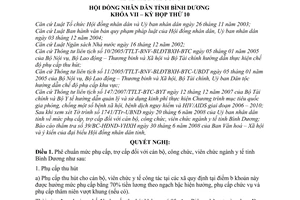 Nghị quyết 09/2008/NQ-HĐND7  mức phụ, trợ cấp cán bộ, công viên chức nghành y tế