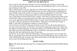 Nghị quyết 19/2008/NQ-HĐND7 mức thu lệ phí hộ tịch