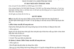 Quyết định 105/2008/QĐ-UBND sửa đổi thực hiện cơ chế Một cửa tại Ủy ban huyện