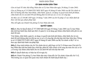 Quyết định 1670/QĐ-UBND hủy bỏ 757/2005/QĐ-UB quản lý quỹ khám chữa bệnh trẻ em Thừa Thiên Huế