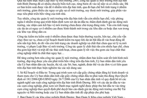 Nghị quyết 08/2008/CT-UBND quản lý môi trường tỉnh Bình Dương