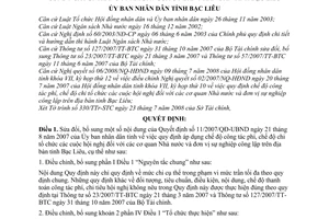 Quyết định 20/2008/QĐ-UBND bổ sung Quyết định 11/2007/QĐ-UBND