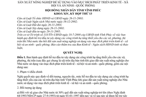 Nghị quyết 19/2008/NQ-HĐND hỗ trợ đầu tư xây dựng