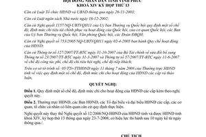 Nghị quyết 14/2008/NQ-HĐND về  chế độ, định mức chi cho hoạt động của HĐND