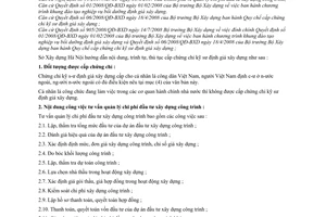 Hướng dẫn 1797/SXD-QLKT nội dung trình tự thủ tục cấp chứng chỉ kỹ sư định giá xây dựng