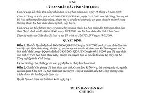 Quyết định 20/2008/QĐ-UBND thu hồi quyết định 1604/2006/QĐ-UBND