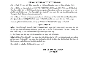 Quyết định 19/2008/QĐ-UBND thu hồi Quyết định 1388/2006/QĐ-UBND Vĩnh Long