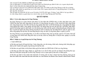 Quyết định 36/2008/QĐ-UBND vị trí chức năng nhiệm vụ quyền hạn cơ cấu tổ chức