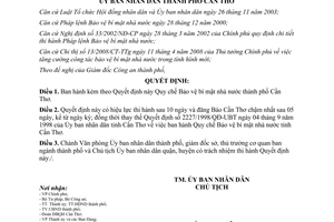 Quyết định 64/2008/QĐ-UBND quy chế Bảo vệ bí mật nhà nước Cần Thơ