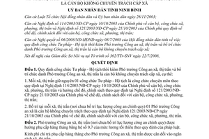 Quyết định 1438/2008/QĐ-UBND công chức Tư pháp Hộ tịch Phó trưởng Công an xã