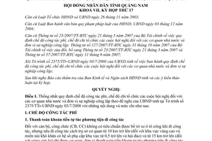 Nghị quyết 111/2008/NQ-HĐND công tác phí chi hội nghị Quảng Nam