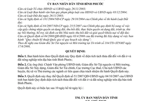 Quyết định 39/2008/QĐ-UBND  diện tích tách thửa đất