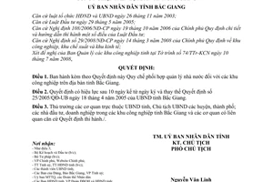 Quyết định 68/2008/QĐ-UBND Quy chế phối hợp quản lý nhà nước khu công nghiệp