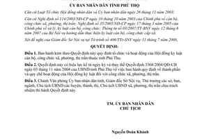 Quyết định 2130/2008/QĐ-UBND Hội đồng kỷ luật cán bộ công chức xã phường thị trấn Phú Thọ