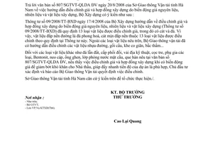 Công văn 1762/BXD-KTXD Hướng dẫn thực hiện TT 09/2008/TT-BXD hướng dẫn điều chỉnh giá và hợp đồng XD do biến động giá nguyên liệu, nhiên liệu,VLXD