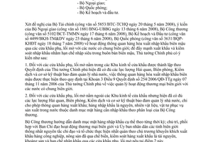 Công văn  1420/TTg-KTTH thông quan hàng hóa xuất nhập khẩu biên mậu