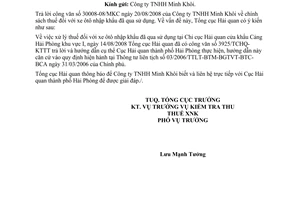 Công văn  4183/TCHQ-KTTT áp dụng chính sách thuế đối với xe ôtô nhập khẩu đã qua sử dụng