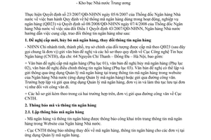 Công văn 7088/NHNN-THNH hướng dẫn cung cấp, trao đổi thông tin ngân hàng