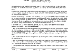 Công văn 7575/HD-LS Hướng dẫn áp dụng Bảng giá các loại đất kèm theo QĐ 144/2007/QĐ-UBND