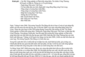 Công văn 5159/VPCP-KTN giải pháp đẩy mạnh  thu mua tiêu thụ hết lúa, gạo vụ Hè thu 2008 ở đồng bằng sông Cửu Long