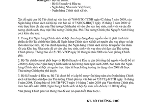 Công văn 5141/VPCP-KTTH Vốn cho vay học sinh, sinh viên và các đối tượng chính sách