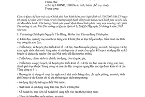 Công văn  1293/TTg-TH điều chỉnh phân công công việc của Thủ tướng, các Phó Thủ tướng