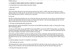 Công văn  7299/BGDĐT-GDTrH Phân phối chương trình THCS, THPT năm học 2008-2009