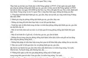 Công văn  1276/TY-ĐT  Báo cáo công tác phòng chống dịch bệnh gia súc, gia cầm, thủy sản