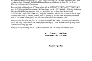 Công văn  3925/TCHQ-KTTT áp dụng chính sách thuế nhập khẩu đối với ôtô đã qua sử dụng