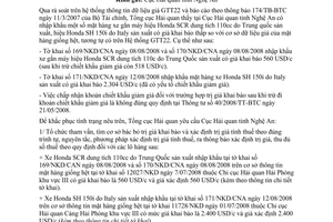 Công văn  3966/TCHQ-KTTT Xác định trị giá tính thuế