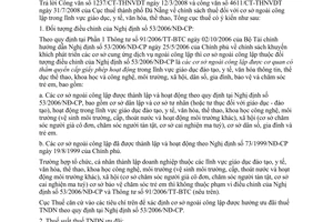 Công văn 3125/TCT-CS chính sách thuế đối với cơ sở ngoài công lập